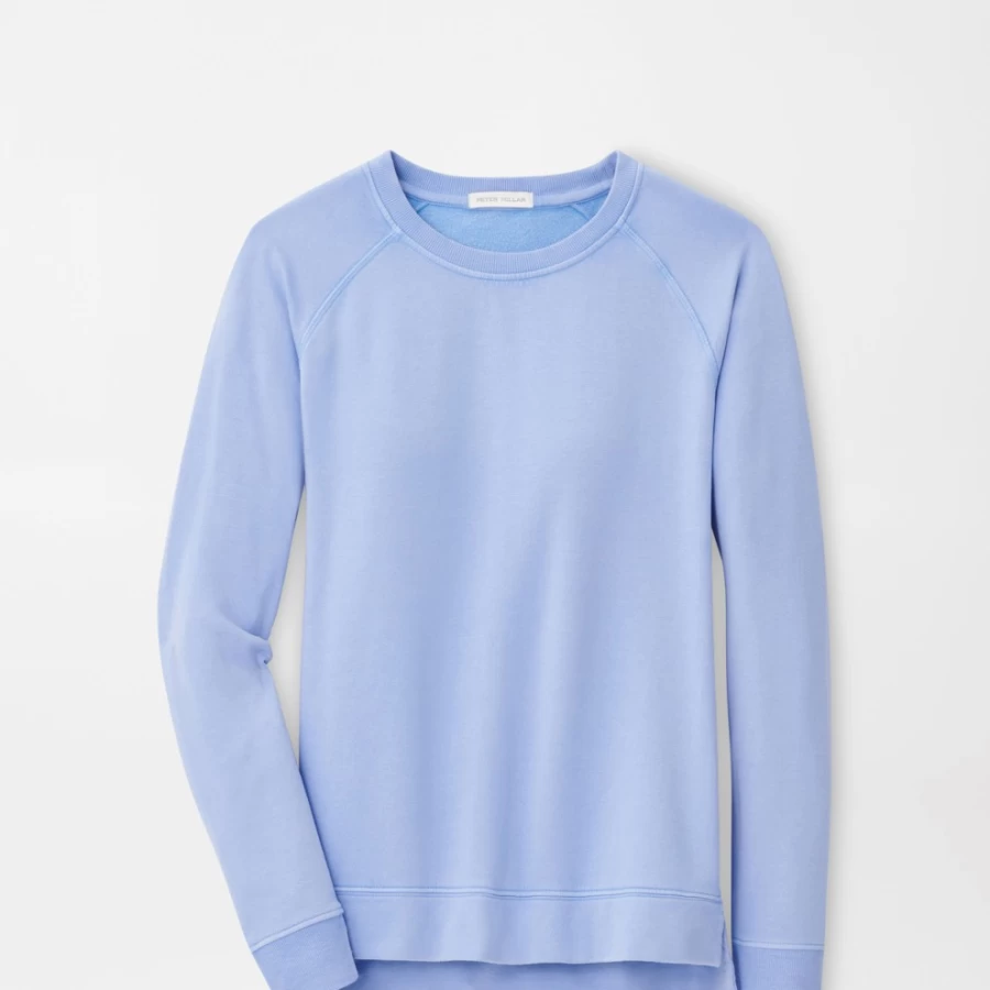 Peter Millar Women's Lava Wash Relaxed Fleeceback Crewneck Sweatshirt